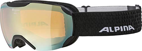 ALPINA Unisex - Erwachsene, PHEOS S Q-LITE Skibrille, black matt, One size