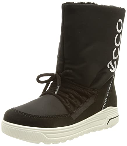 ECCO Urban Snowboarder Fashion Boot, Black/Black, 32 EU