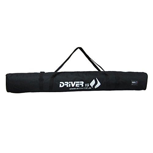 Driver13  Skitasche Skisack für Ski Skistoecke, Schitasche zum Aufbewahren und Transport beim Skifahren, Wasserfest schwarz 185 cm