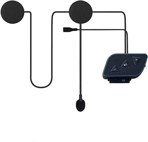 Motorrad Helm Headset mit Powerbank-Funktion Drahtloses Bluetooth 5.0 Ultradünner Helmlautsprecher Hohe Klangqualität wasserdichte Bluetooth-Kopfhörer für Motorradsport Freisprechen/Musik/GPS