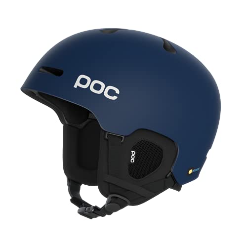 POC Fornix MIPS - Leichter Ski- und Snowboardhelm für einen optimalen Schutz auf der Piste, bei Skitouren und Freeriden, Lead Blue Matt, M-L (55-58cm)