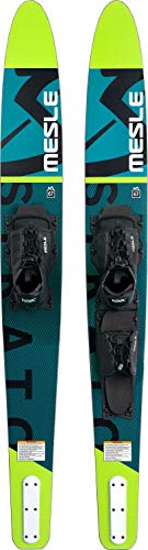 MESLE Combo Wasser-Ski Strato 170 cm mit B6.2 Boot-Bindung, Pro Combo-Ski für Jugendliche und Erwachsene, für Fortgeschrittene und ambitionierte Slalom-Ski Fahrer, Farbe:grün