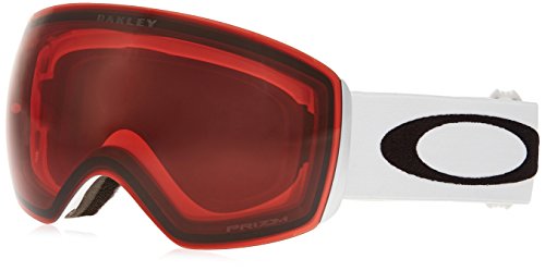 Oakley Erwachsene Snowboardbrille PRIZM Sportbrille, Weiß (Flight Deck Matte White W/Priz/Prizmrose), 99