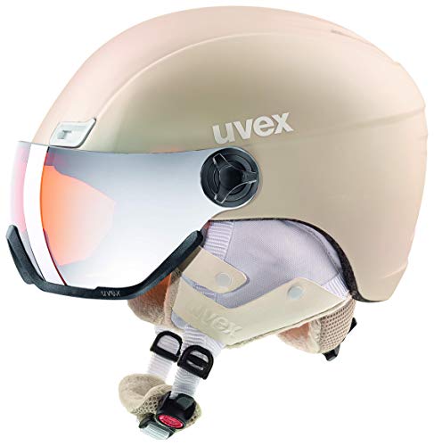uvex Unisex- Erwachsene, hlmt 400 visor style Skihelm, prosecco met mat, 53-58 cm