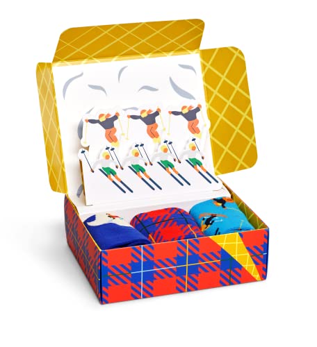Happy Socks Geschenkbox DOWNHILL SKIING SOCKS GIFT SET 3-PACK XDSK08-6500 Mehrfarbig, Size:41-46