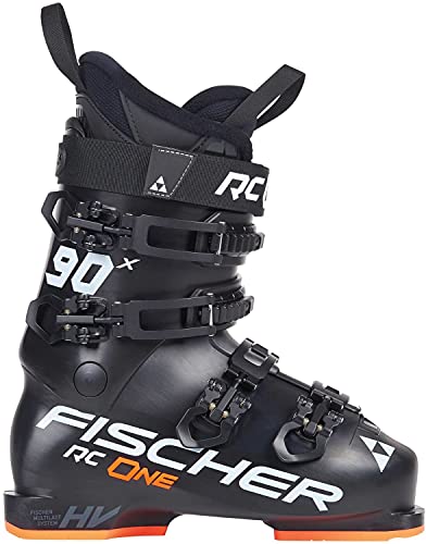 FISCHER Skischuhe RC One X90 schwarz/rot MP29.5 EU45 1/3 Flex 90 mit Thermoshape Skistiefel