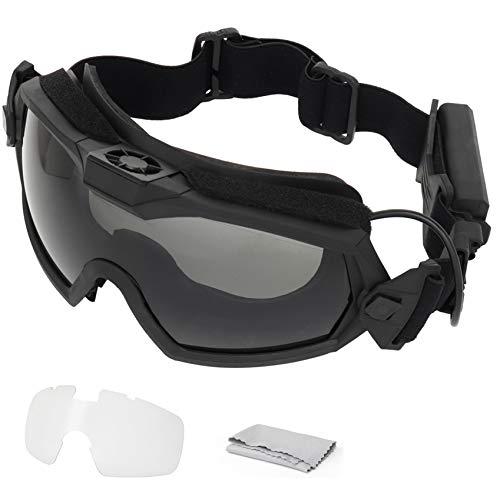 WISEONUS Lüfter Version Kühler Taktische Airsoft Paintball Gläser Regler Schutzbrille für Snowboard Ski Jagd Schießen Fahrrad Sport