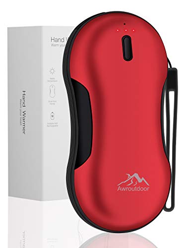 Awroutdoor 9000mAh Wiederaufladbare Handwärmer USB Taschenwärmer Durable Portable Heizung Wiederverwendbare elektrische Handwärmer Beste Wintergeschenke