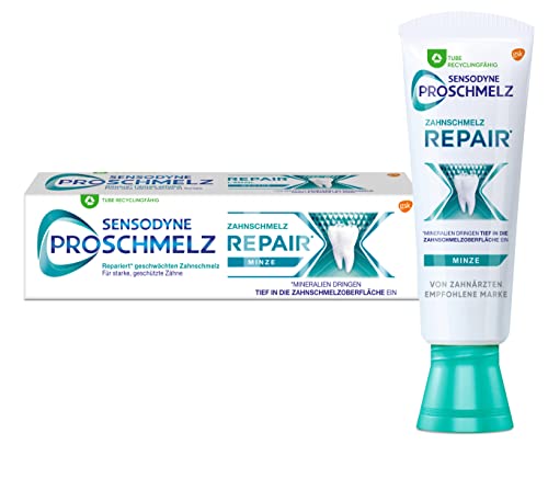 Sensodyne ProSchmelz Repair Zahnpasta mit Fluorid, Repariert Nachweislich Durch Säuren Geschwächten Zahnschmelz, 75ml