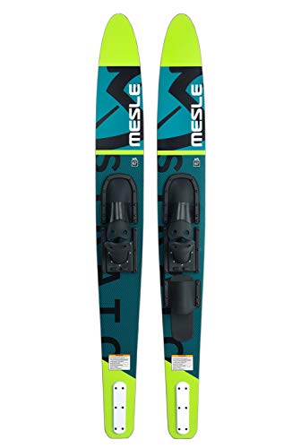 MESLE Combo Wasser-Ski Strato 170 cm mit B2 Bindung, Anfänger und Fortgeschrittene Combo-Ski für Jugendliche und Erwachsene bis 120 kg, Farbe:grün