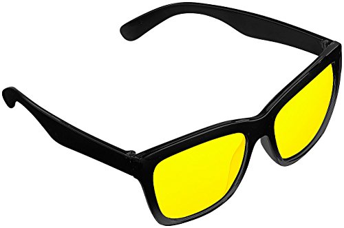 PEARL Nachtsichtbrille: Kontrastverstärkende Nachtsicht-Brille Night Vision im Retro-Look (Nachtsichtbrille Auto)