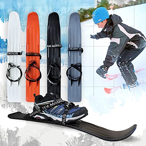 TEAM MAGNUS Ski für Technik, Spiel u Spaß - Flexibles, hochwertiges Paar Tundra Wolf Ski ab Gr 24 bis Erwachsenen